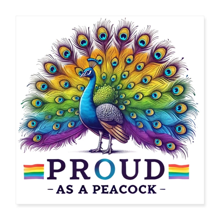 proud-as-a-peacock-poster-40x40-cm-weiss