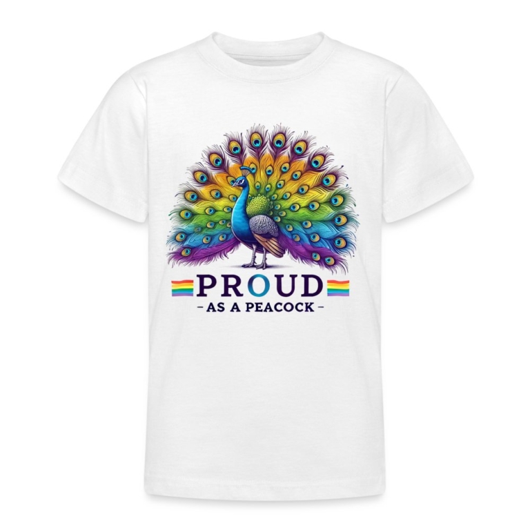 proud-as-a-peacock-teenager-t-shirt-weiss