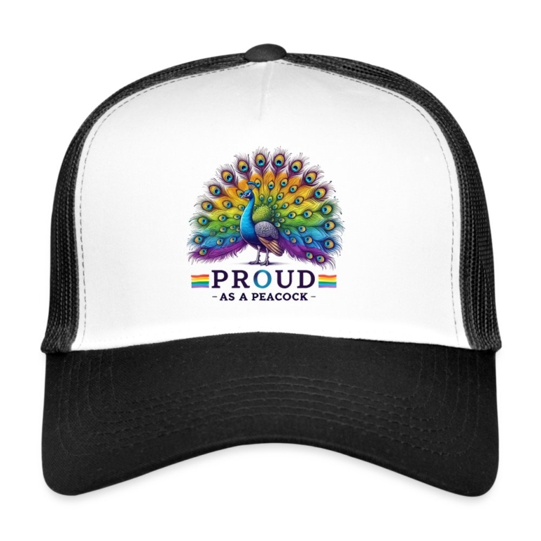 proud-as-a-peacock-trucker-cap-weiss-schwarz