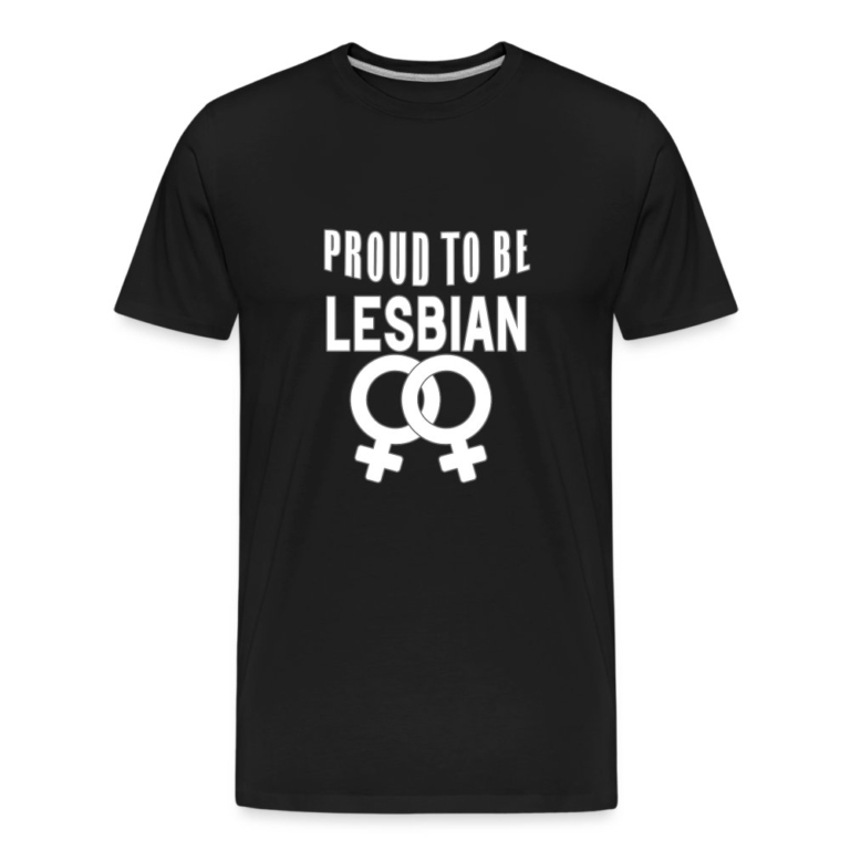 proud-to-be-lesbian-maenner-premium-bio-t-shirt-schwarz