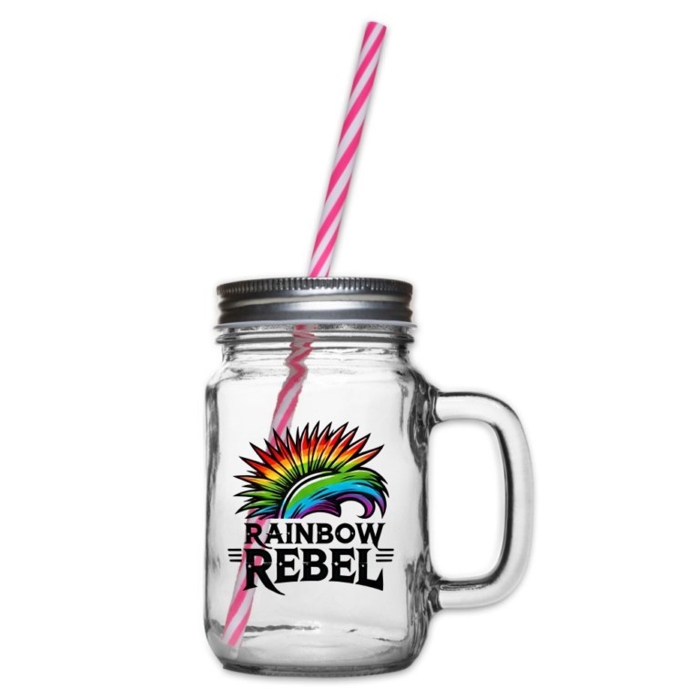 rainbow-rebel-henkelglas-mit-schraubdeckel-klar