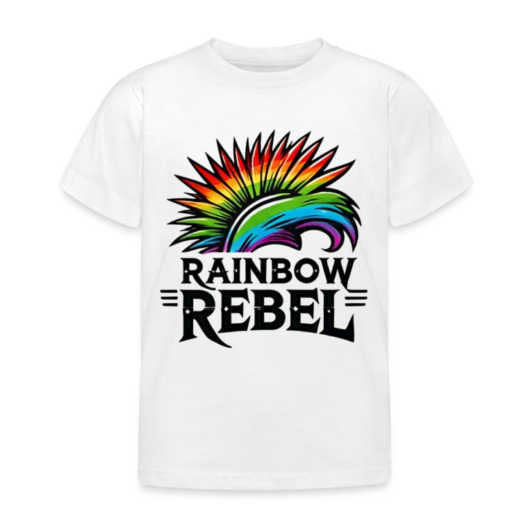 rainbow-rebel-kinder-t-shirt-weiss