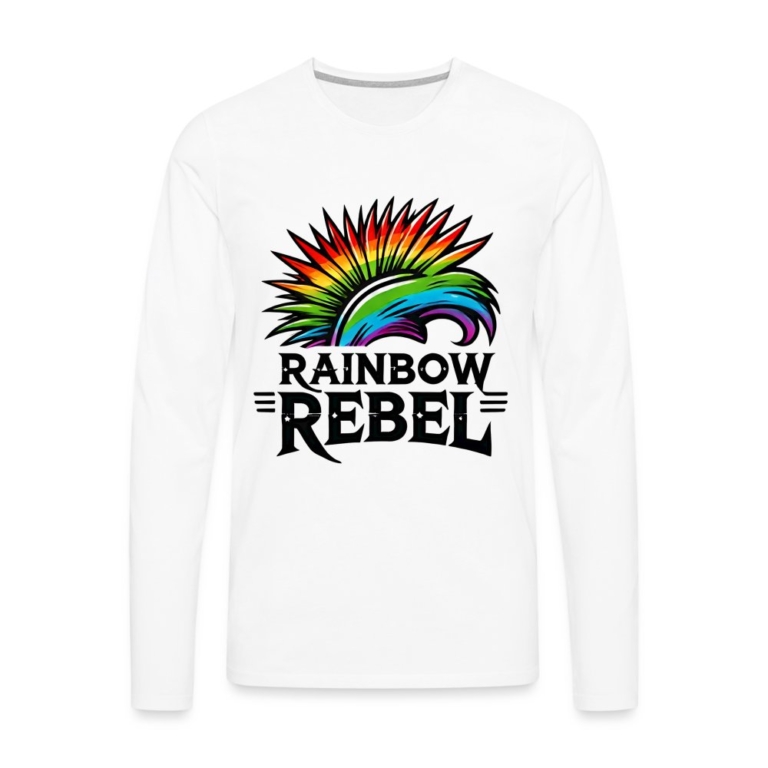 rainbow-rebel-maenner-premium-langarmshirt-weiss