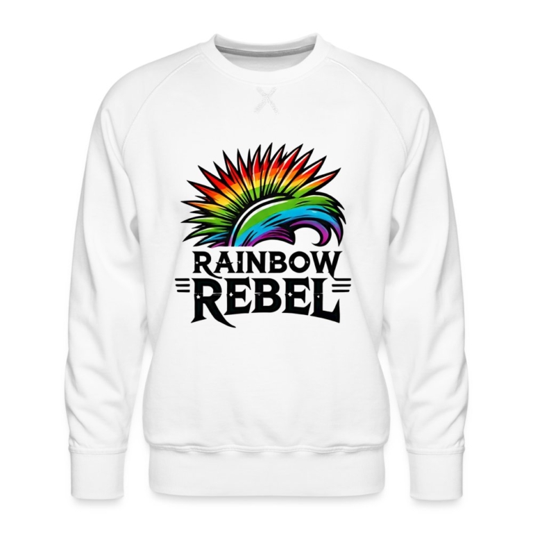 rainbow-rebel-maenner-premium-pullover-weiss
