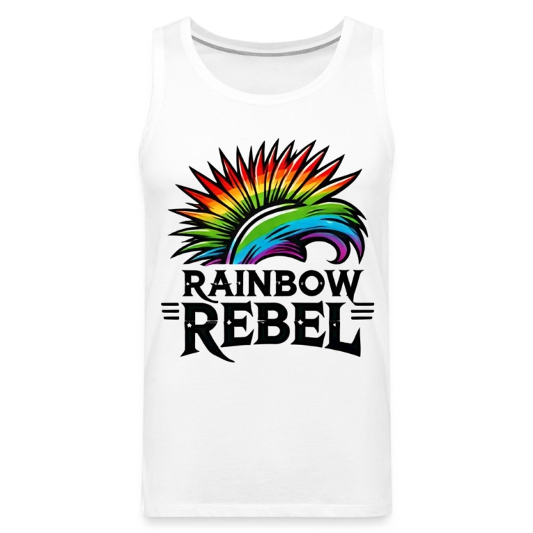 rainbow-rebel-maenner-premium-tank-top-weiss