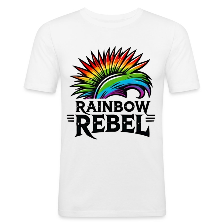 rainbow-rebel-maenner-slim-fit-t-shirt-weiss