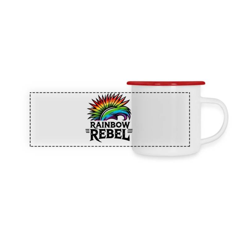 rainbow-rebel-panorama-emaille-tasse-weiss-rot