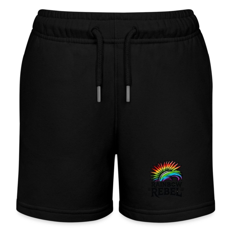 rainbow-rebel-stanleystella-kinder-bio-joggingshorts-mini-bolter-schwarz