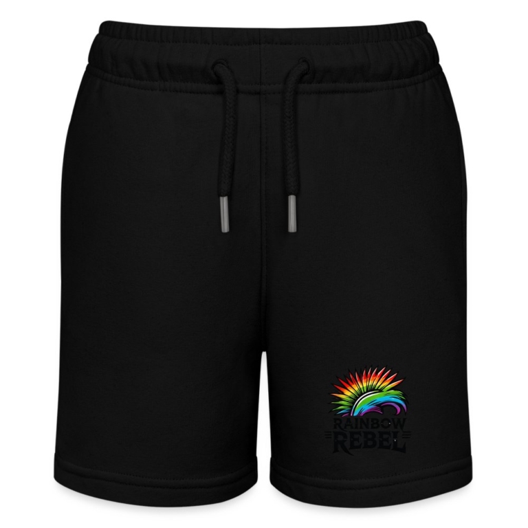 rainbow-rebel-stanleystella-teenager-bio-joggingshorts-mini-bolter-schwarz