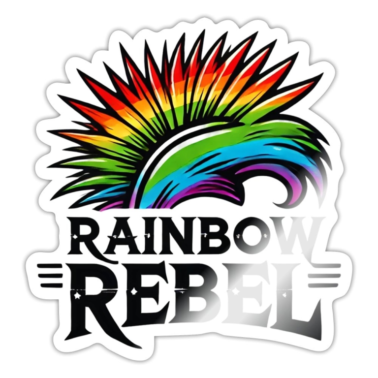 rainbow-rebel-sticker-weiss-glaenzend