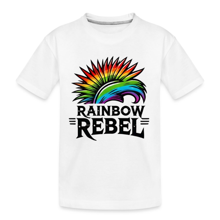 rainbow-rebel-teenager-premium-bio-t-shirt-weiss