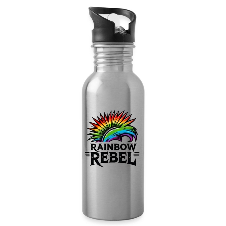 rainbow-rebel-trinkflasche-mit-integriertem-trinkhalm-lightsilver