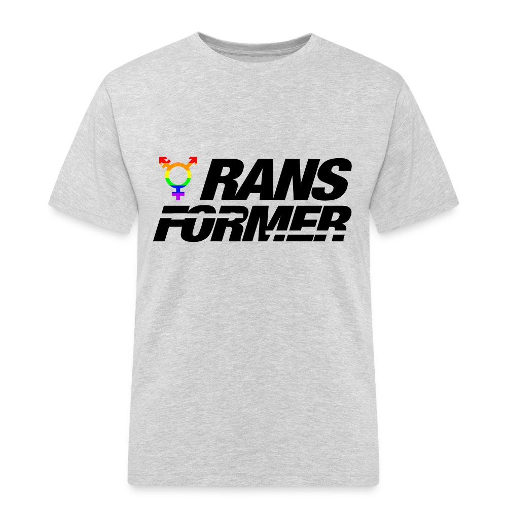 Ransformer Gyphe as T - Männer Workwear T-Shirt Grau meliert