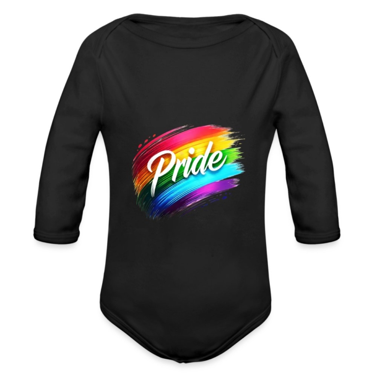regenbogen-pinselstrich-baby-bio-langarm-body-schwarz