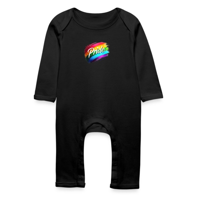 regenbogen-pinselstrich-baby-bio-strampler-schwarz