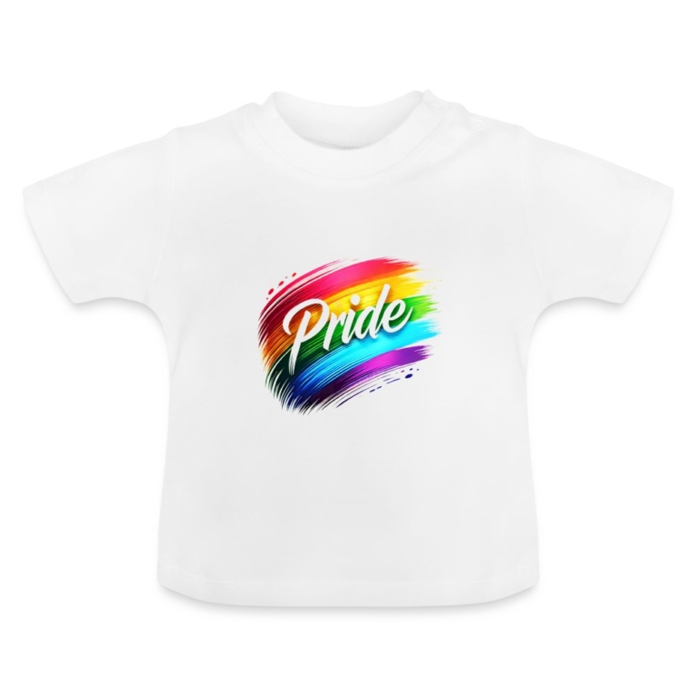 regenbogen-pinselstrich-baby-bio-t-shirt-mit-rundhals-weiss