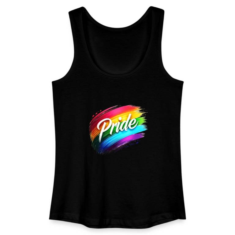 regenbogen-pinselstrich-frauen-bio-tank-top-schwarz