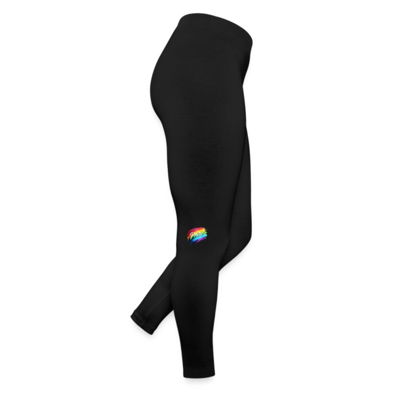 regenbogen-pinselstrich-frauen-jersey-leggings-schwarz