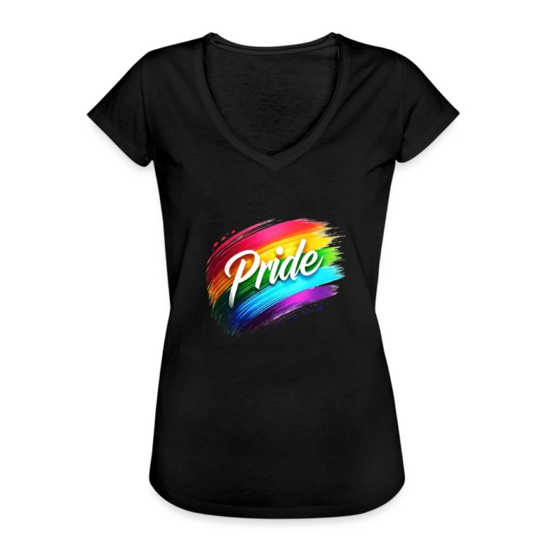 regenbogen-pinselstrich-frauen-vintage-t-shirt-schwarz