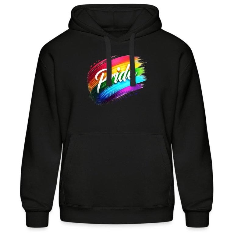 regenbogen-pinselstrich-maenner-kapuzen-sweater-von-russell-schwarz