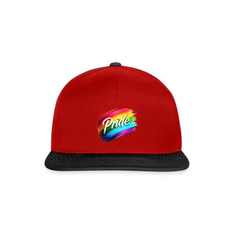 regenbogen-pinselstrich-snapback-cap-rot-schwarz