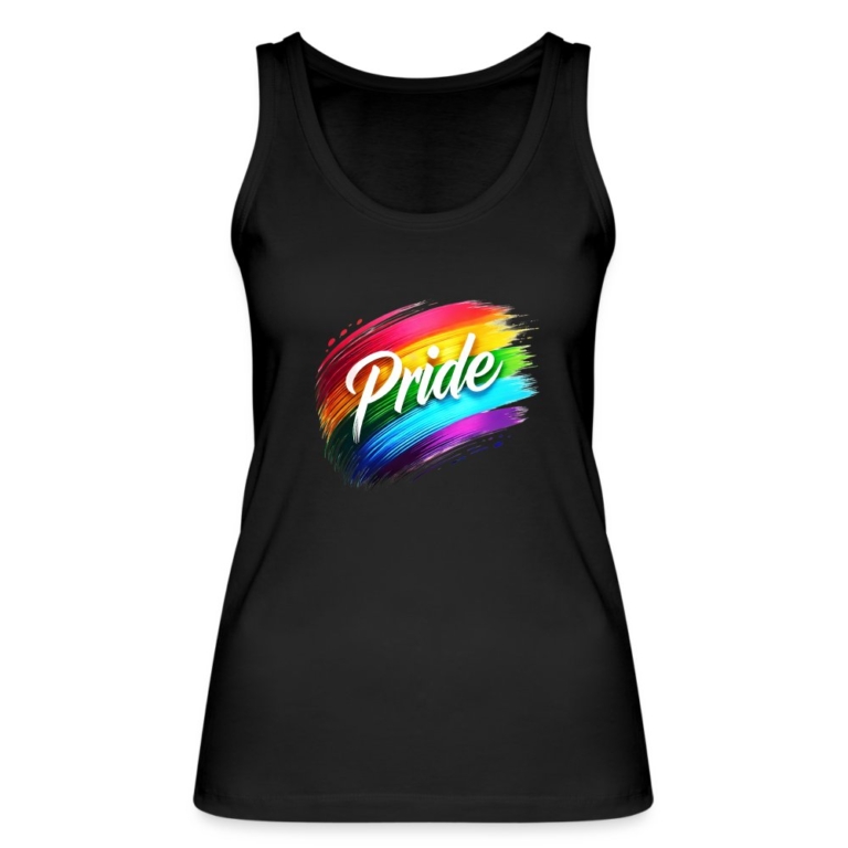 regenbogen-pinselstrich-stanleystella-frauen-bio-tank-top-schwarz