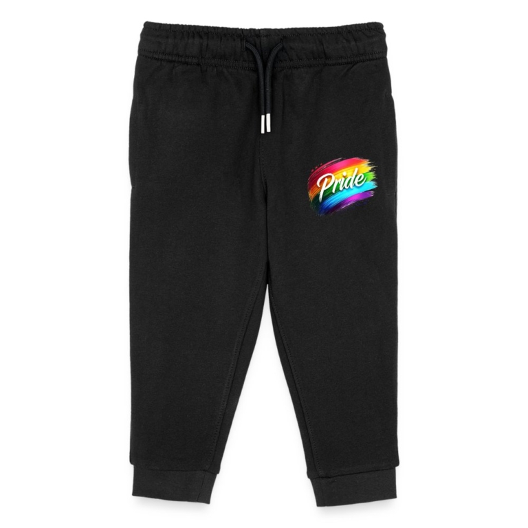 regenbogen-pinselstrich-stanleystella-kinder-bio-jogginghose-mini-mover-schwarz