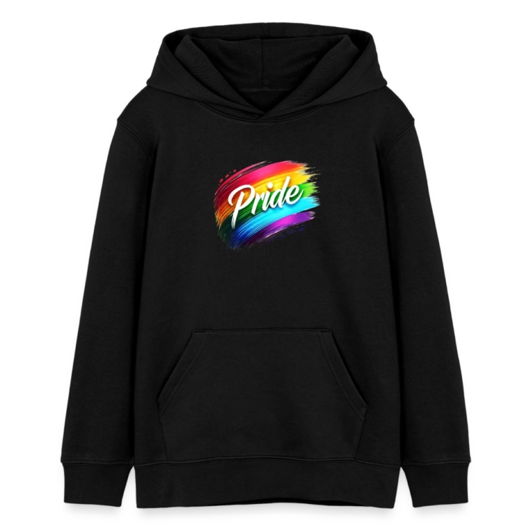regenbogen-pinselstrich-stanleystella-teenager-bio-hoodie-mini-cruiser-schwarz