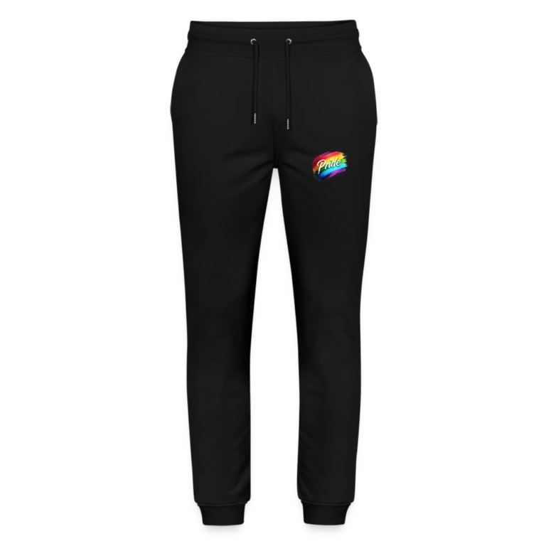 regenbogen-pinselstrich-stanleystella-unisex-bio-jogginghose-mover-schwarz