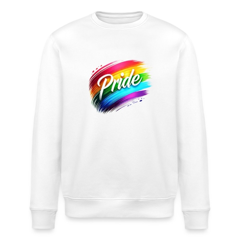 regenbogen-pinselstrich-stanleystella-unisex-bio-sweatshirt-roller-weiss