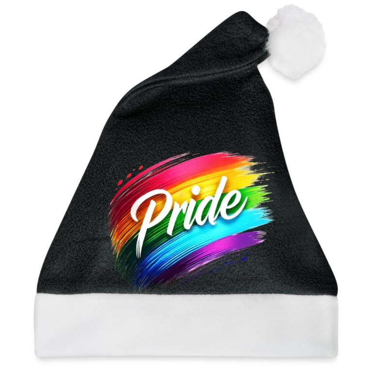 regenbogen-pinselstrich-weihnachtsmuetze-schwarz-weiss