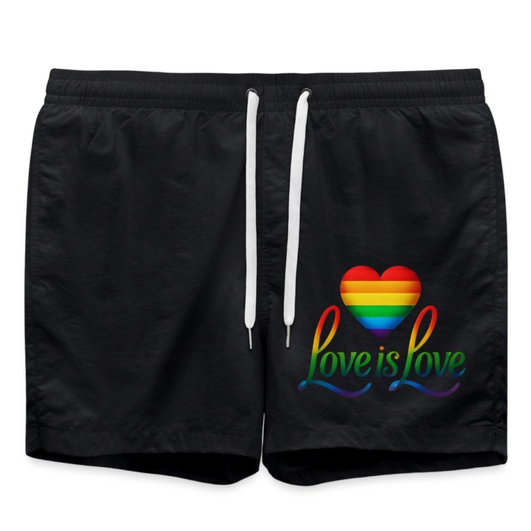 regenbogenherz-mit-spruch-badeshorts-schwarz