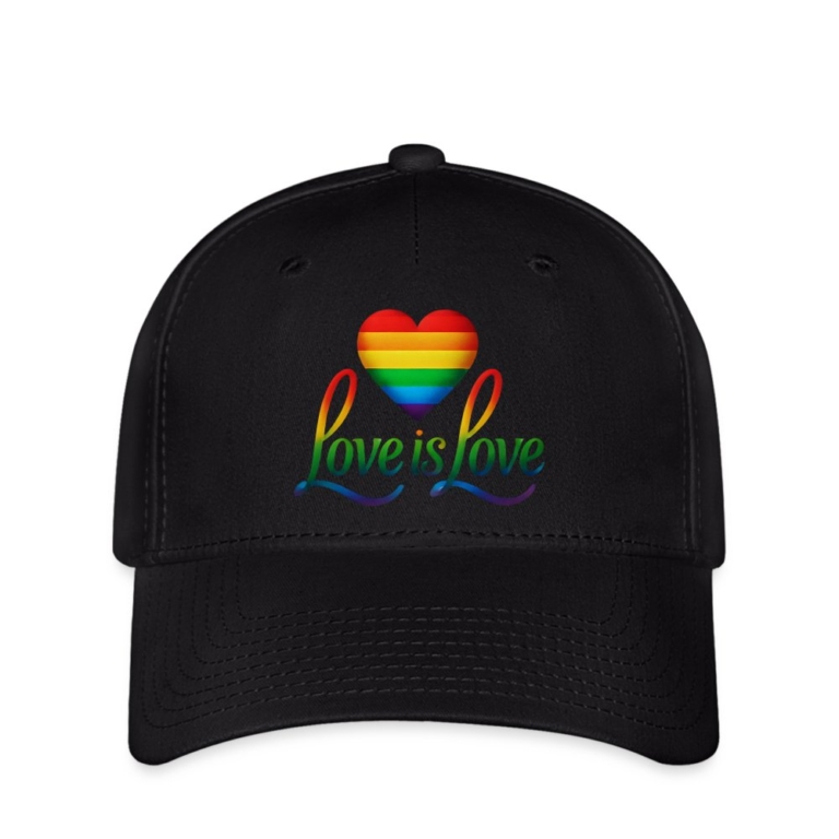regenbogenherz-mit-spruch-flexfit-cap-schwarz