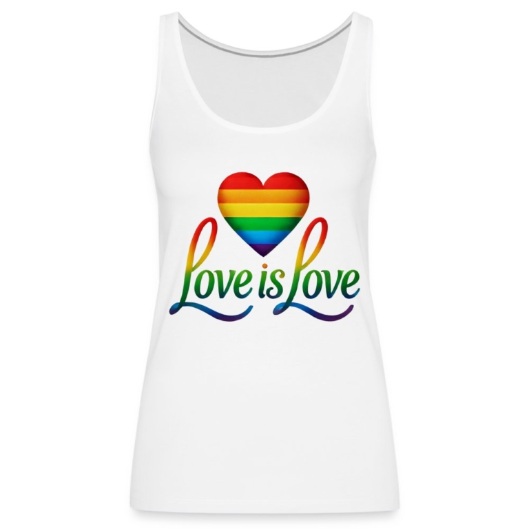 regenbogenherz-mit-spruch-frauen-premium-tank-top-weiss