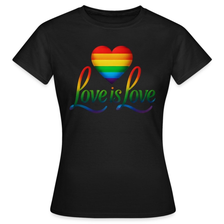regenbogenherz-mit-spruch-frauen-t-shirt-schwarz