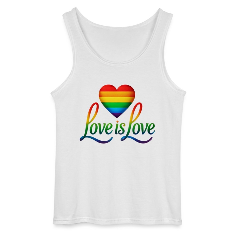 regenbogenherz-mit-spruch-gildan-maenner-tank-top-weiss