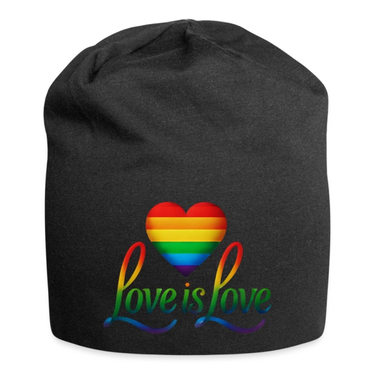 regenbogenherz-mit-spruch-jersey-beanie-schwarz