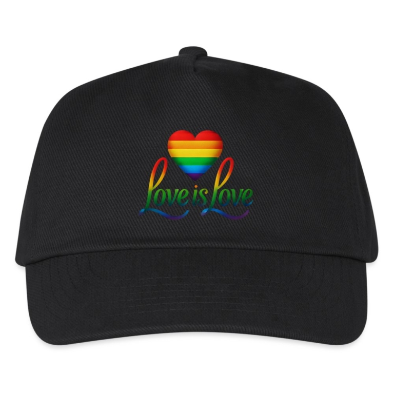 regenbogenherz-mit-spruch-kinder-basecap-schwarz