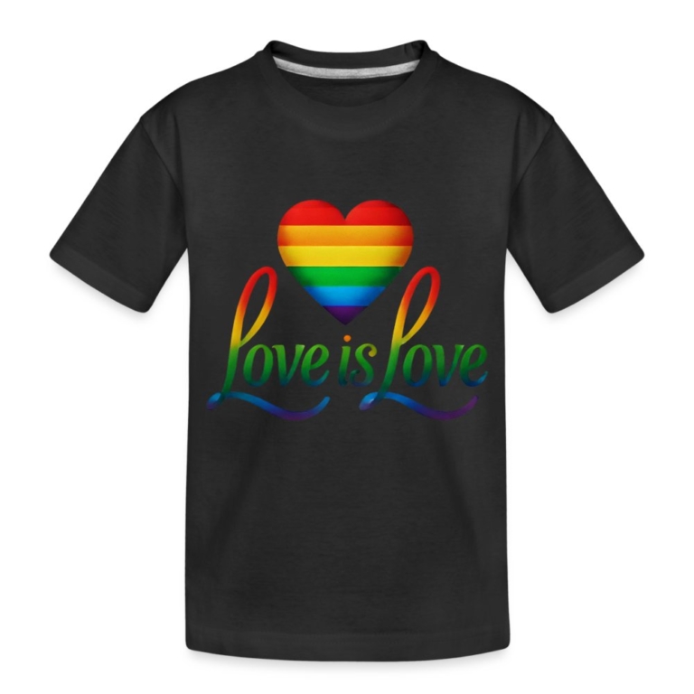 regenbogenherz-mit-spruch-kinder-premium-bio-t-shirt-schwarz