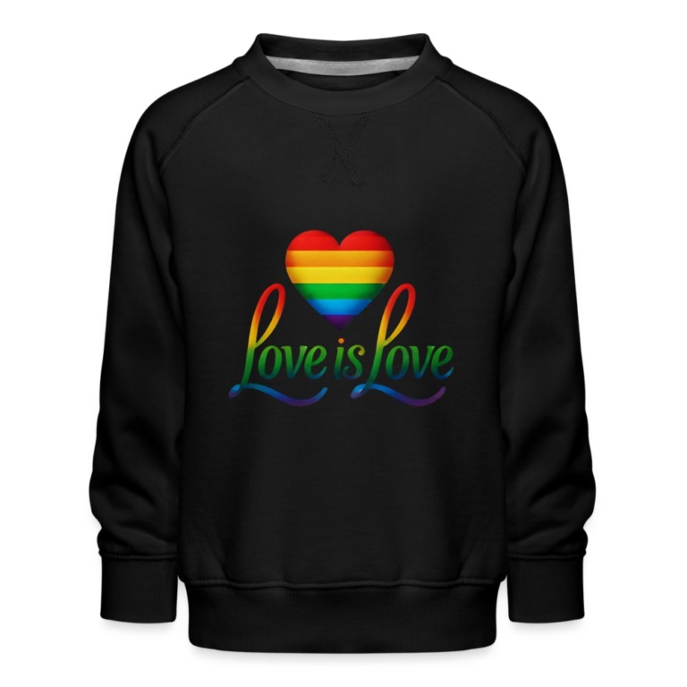 regenbogenherz-mit-spruch-kinder-premium-pullover-schwarz