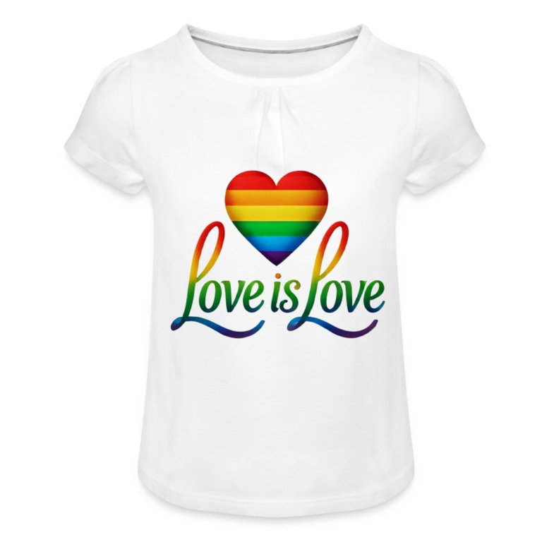 regenbogenherz-mit-spruch-maedchen-t-shirt-mit-raffungen-weiss