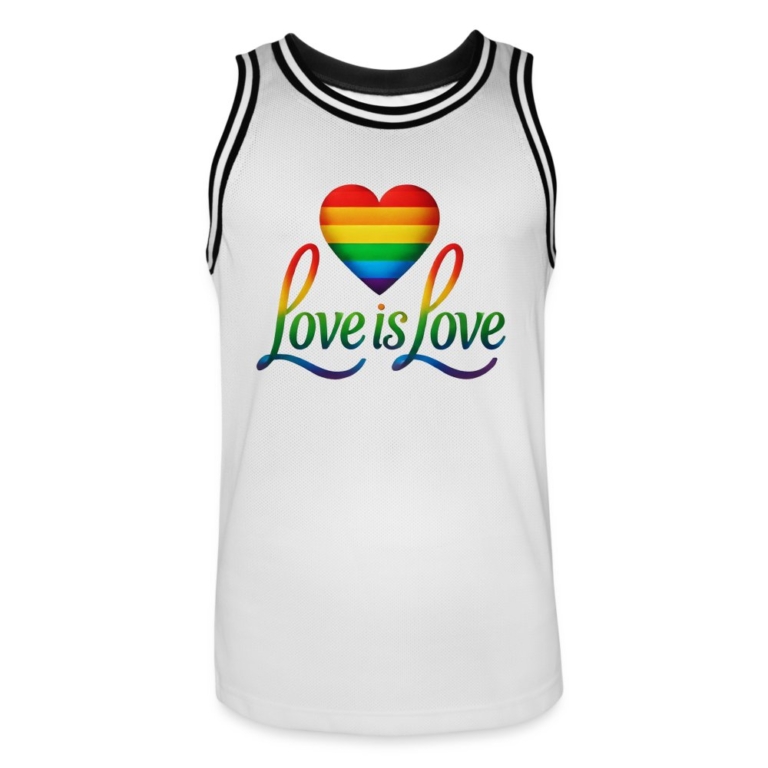 regenbogenherz-mit-spruch-maenner-basketball-trikot-weiss-schwarz