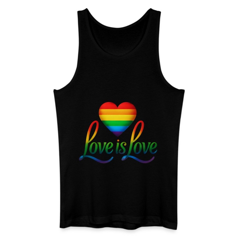 regenbogenherz-mit-spruch-maenner-bio-tank-top-schwarz