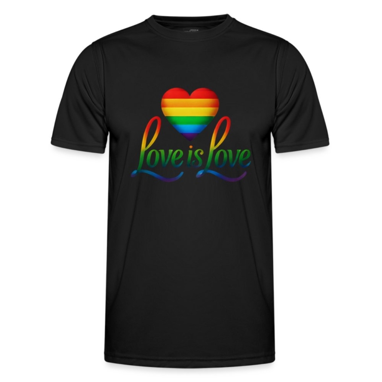 regenbogenherz-mit-spruch-maenner-funktions-t-shirt-schwarz