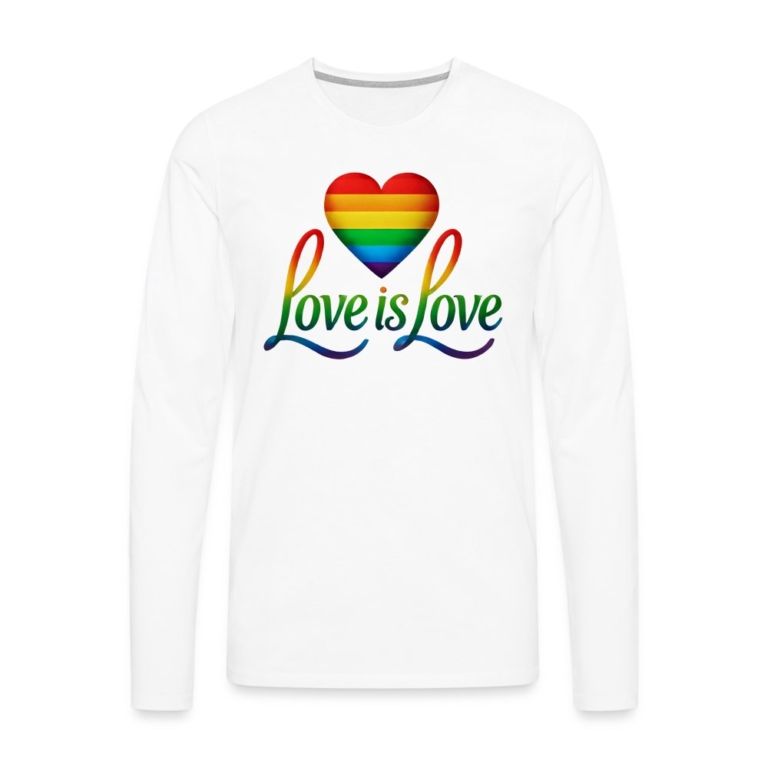 regenbogenherz-mit-spruch-maenner-premium-langarmshirt-weiss