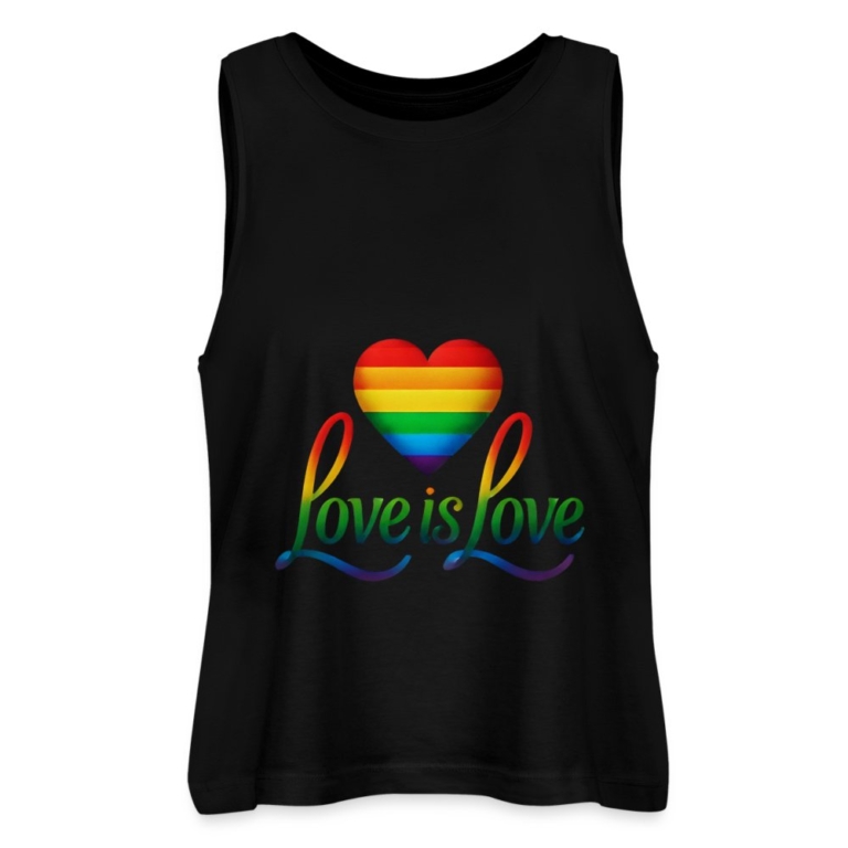 regenbogenherz-mit-spruch-stanleystella-frauen-cropped-bio-tank-top-dancer-schwarz