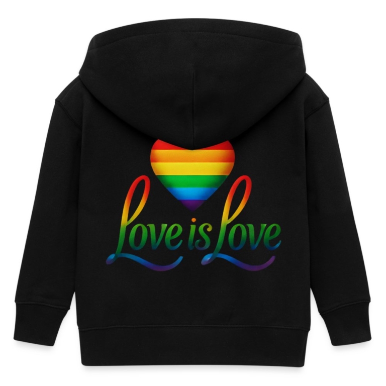regenbogenherz-mit-spruch-stanleystella-mini-cultivator-bio-kinder-kapuzenjacke-schwarz