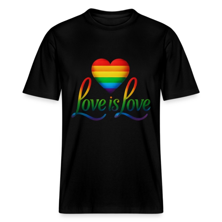 regenbogenherz-mit-spruch-stanleystella-relaxed-fit-unisex-bio-t-shirt-sparker-schwarz