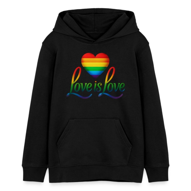 regenbogenherz-mit-spruch-stanleystella-teenager-bio-hoodie-mini-cruiser-schwarz