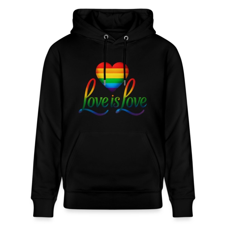 regenbogenherz-mit-spruch-stanleystella-unisex-bio-hoodie-cruiser-schwarz